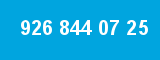 926 844 07 25 926 844 07 25